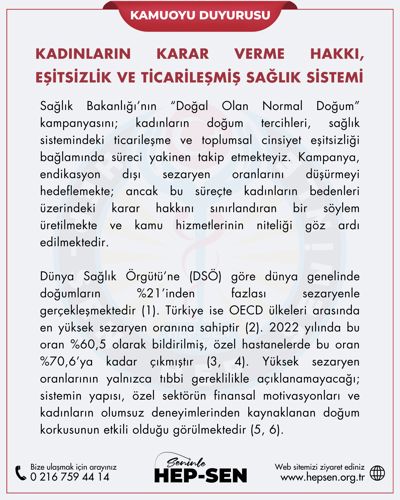 Kadınların Karar Verme Hakkı, Eşitsizlik ve Ticarileşmiş Sağlık Sistemi